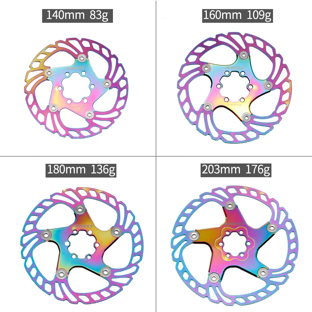 Фрикционный плавающий яркий тормозной диск для горного велосипеда 1 шт. 140 мм 160 180