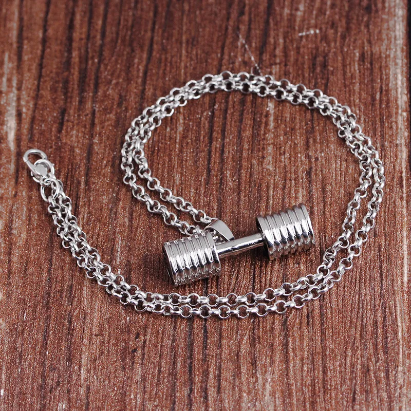 Оптовая горячая Распродажа золотой черный кулон в форме гири Бодибилдинг