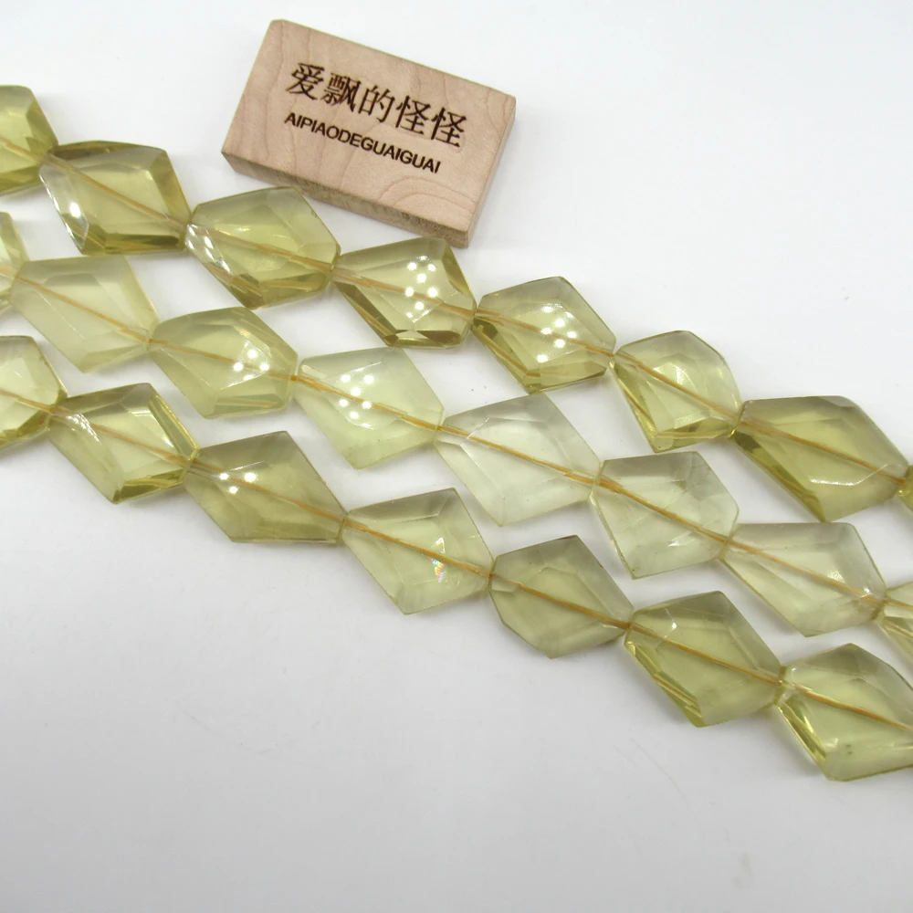 APDGG натуральный Лимон Кварц свобода граненый желтый кристалл драгоценные камни