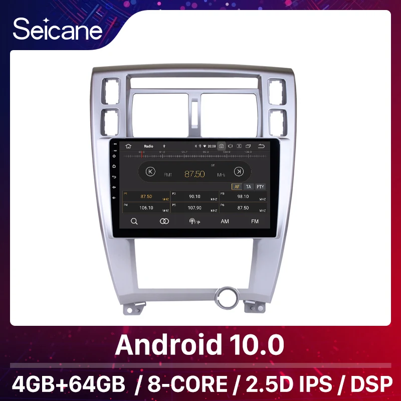 Автомагнитола Seicane 4 + 64 ГБ GPS 10 1 дюйма Android 0 для Hyundai Tucson 2006 2007 2008 2013|Автомагнитолы| |