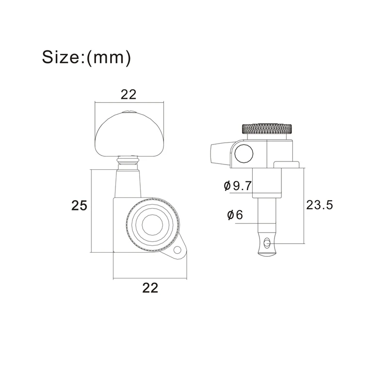 Автоблокировка Струны гитары Тюнинг колышки Тюнеры машинные головки для