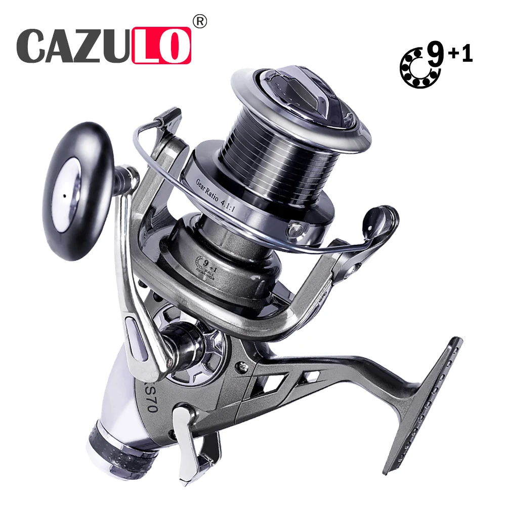 

Metal Fishing Equipment Reel Pesca Carp Spinning Reel Pescaria Moulinet Peche En Mer Molinete Reels Deep Sea Carretilha De Pesca