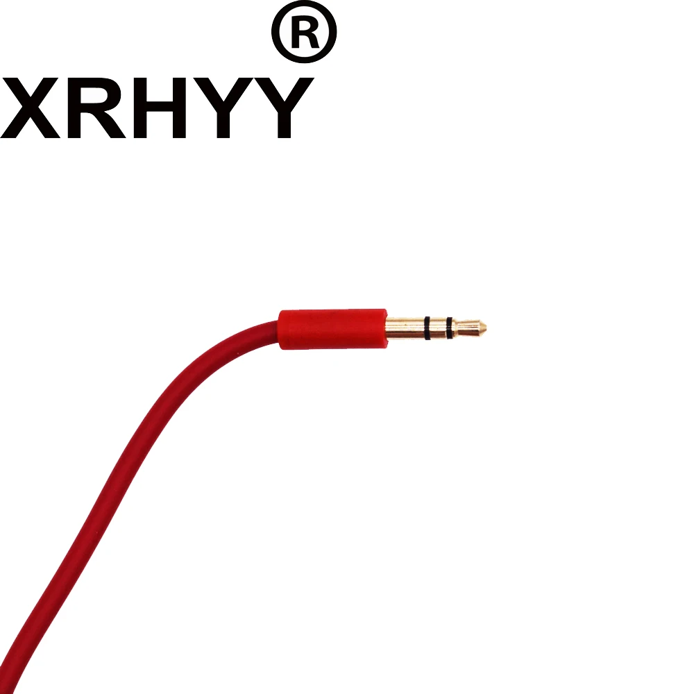 Красные Сменные накладки на наушники XRHYY чехол + аудиокабель Aux с микрофоном для