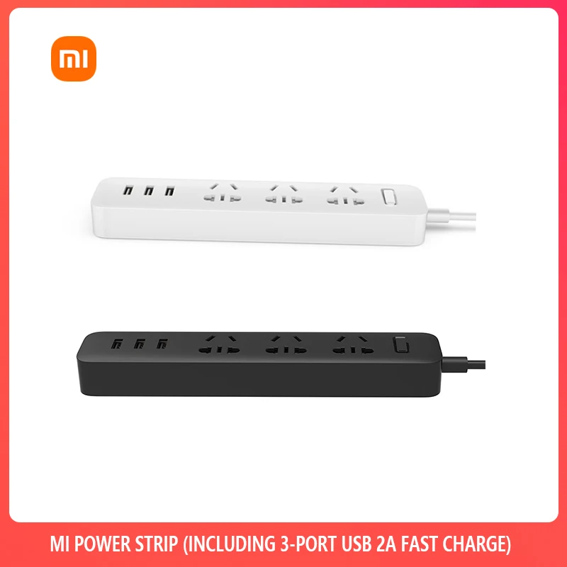 

Xiaomi Smart Home Electronic Power Strip Socket Fast Charging 3-port USB 2A fast charge Standard Plug Interface Extension EU US