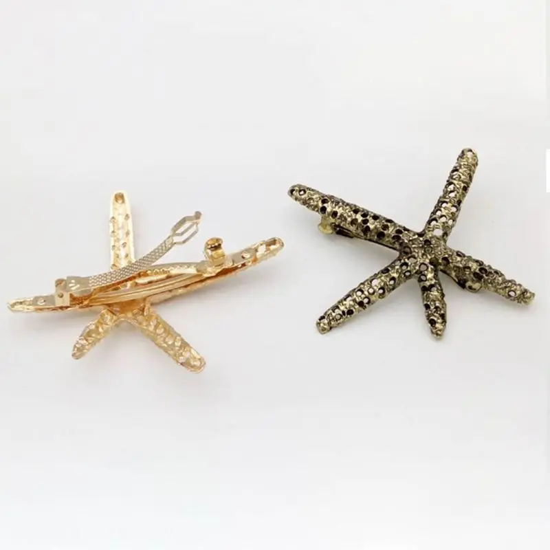 Женская винтажная Французская заколка для волос в форме морской звезды