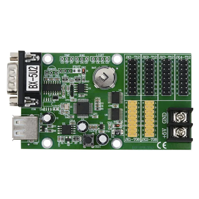 BX 5U2 USB и последовательный два порта onbon светодиодный сигнал прокрутки контроллер