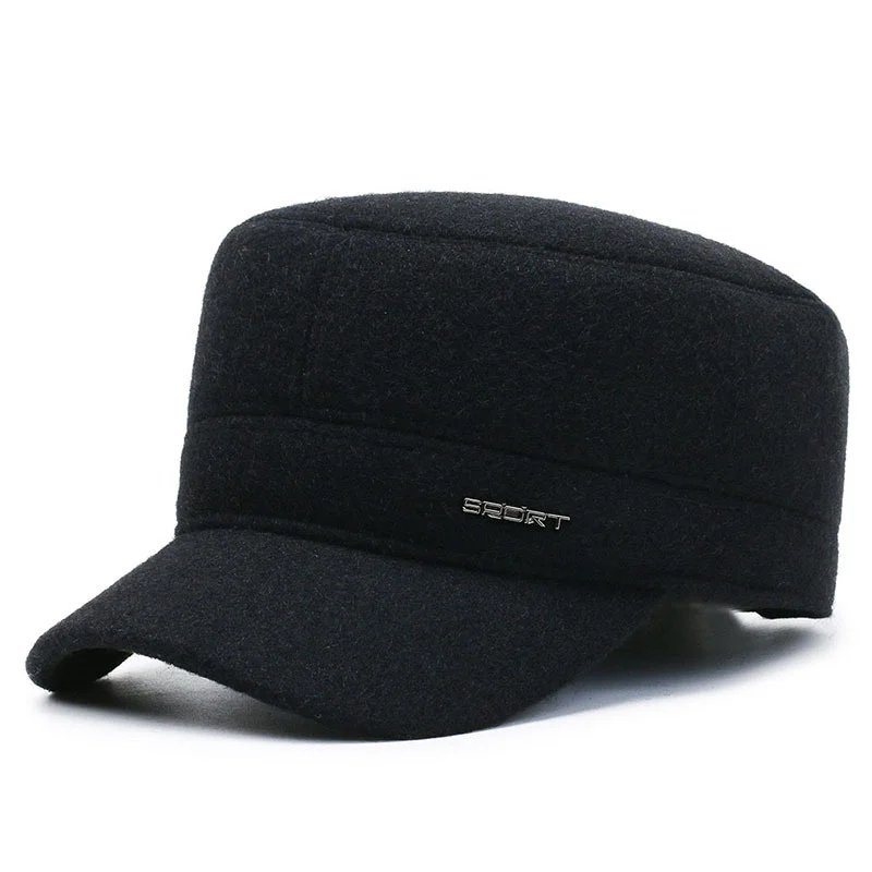 

Winter Soft Warm Ear Protection Baseball Hat With Earflaps Adjustable Warm Baseball Cap With Fold Earmuffs Warmer