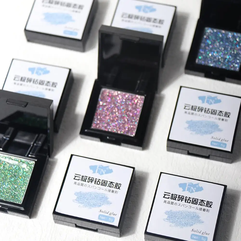 

New Japanese Solid Canned Nail Polish Cloud Very Broken Diamond Solid Glue Super Flash Painted Light TherapyUV Gel Varnish Shiny
