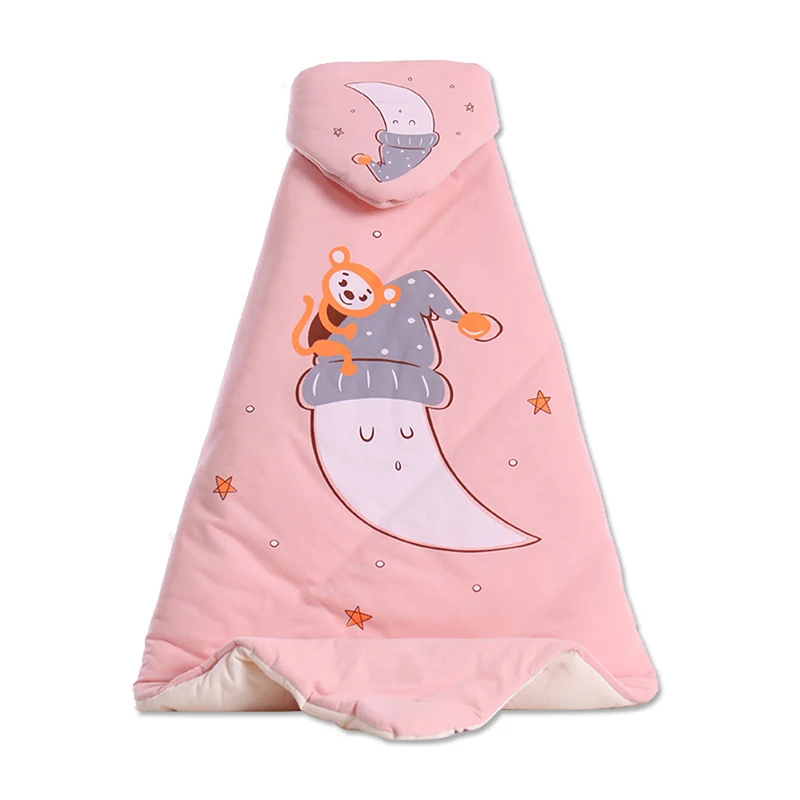 

Quality Baby Warm Blankets Soft Thicken Infant Swaddle Hat Envelope Stroller Wrap Newborn Bedding Blanket Quilt Kids Baby Gift