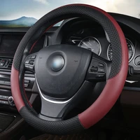 black car steering wheel cover sport auto steering wheel covers car accessory 38cm car styling breathable