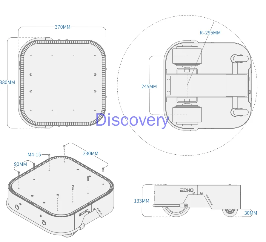ROS Robot Wire-controlled Chassis Mobile Development Platform Medical Catering Distribution SLAM Cluster AGV Robotic Arm | Бытовая