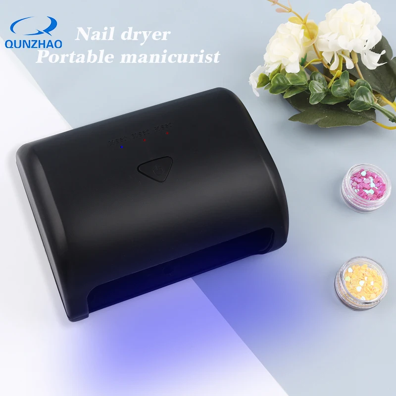 9 Вт черный Сушилка для ногтей 3 Светодиодный УФ светодиодный гель лампа мини