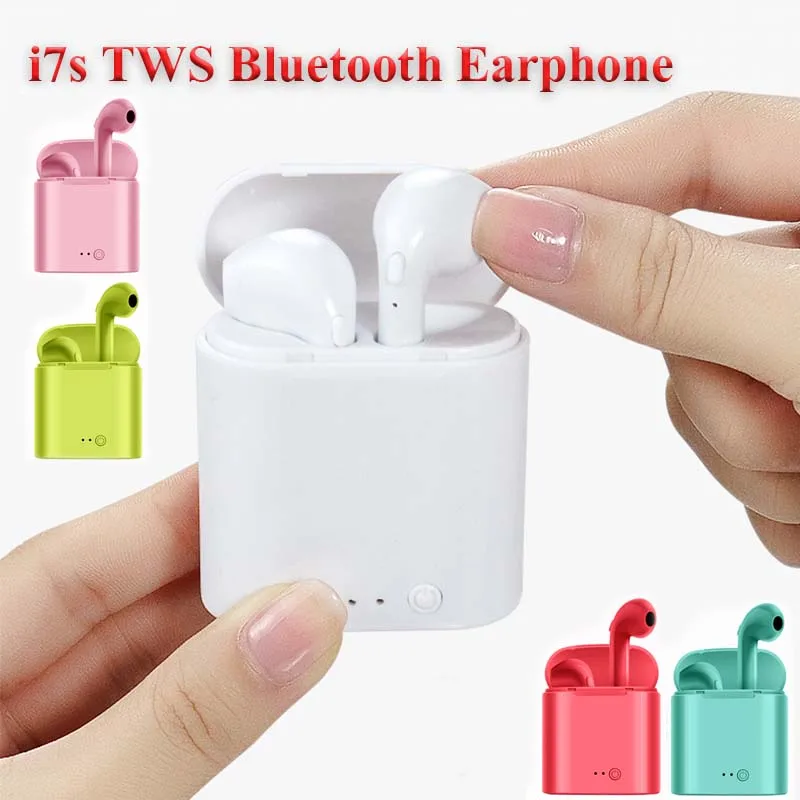 Высококачественные беспроводные наушники i7s Tws Bluetooth 5 0 черного/белого цвета