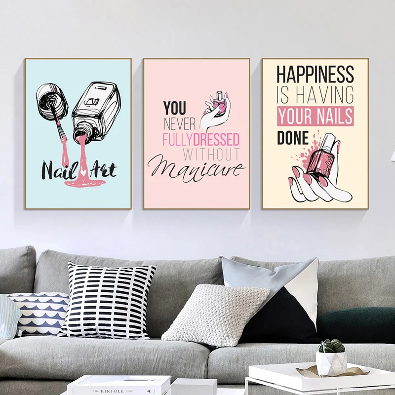 5D DIY мультфильм лак для ногтей с цитатами алмазная вышивка мозаика настенное