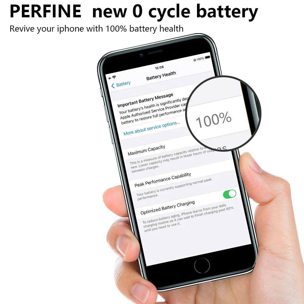 Perfine батарея iphone 8 2370 мАч 0 цикл литий полимерная Встроенная для Iphone8 с ремонтом