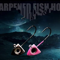 1pcs lead jig head fishing hook 2g3g 3d fish eyes jig hooks for black minnow soft lure carbon steel fishhooks fishing tackle