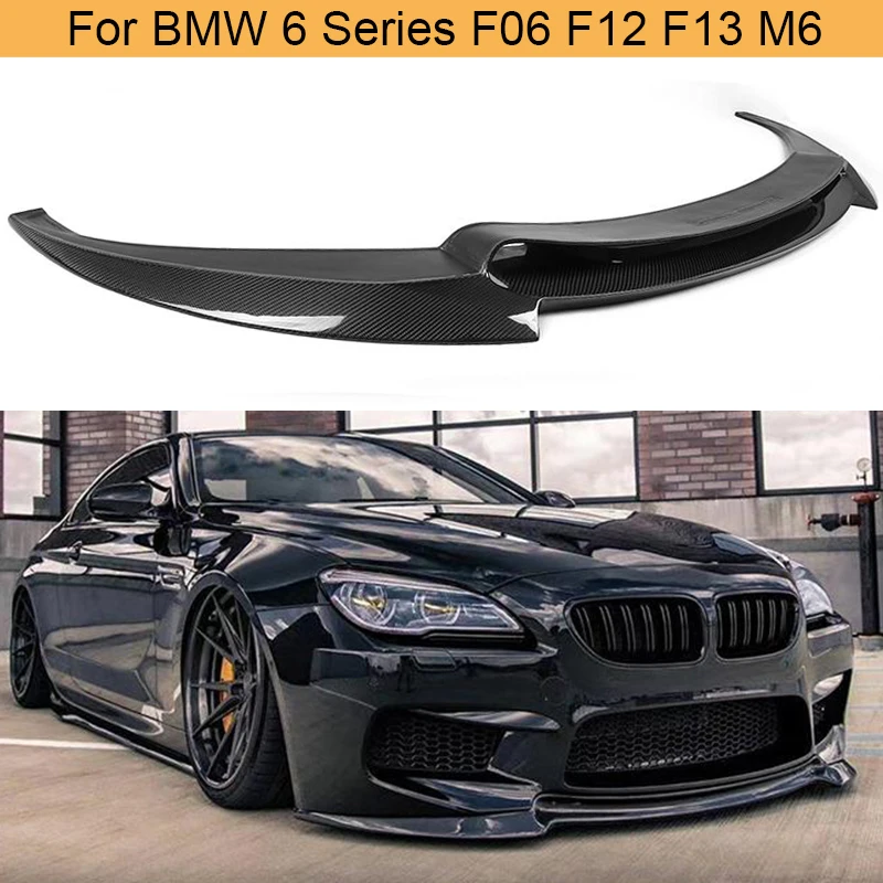 Губа переднего бампера из углеродного волокна для BMW F06 F12 F13 M6 базовый седан