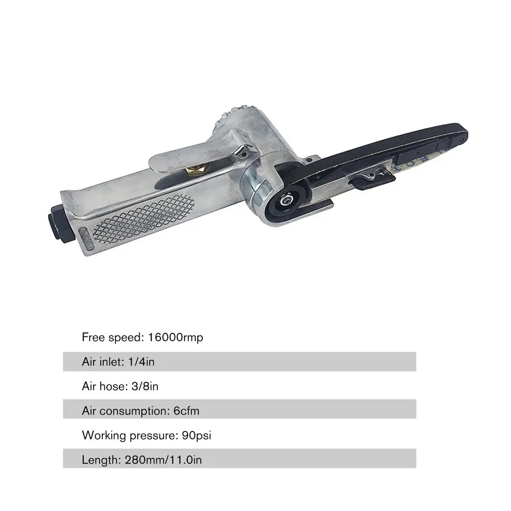 

Air Belt Sander Angle Grinder Air Angle Grinding Machine with Sanding Belts for Air Compressor Sanding Pneumatic Tool Set