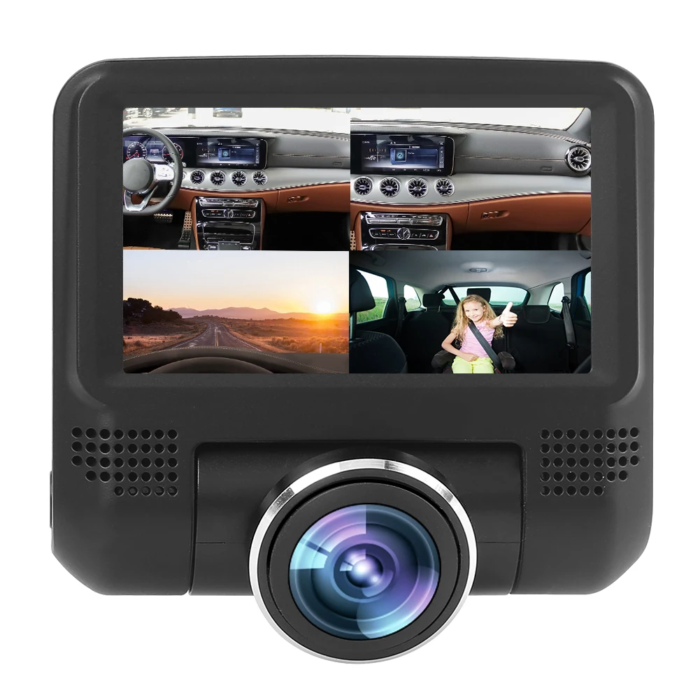Автомобильный видеорегистратор с поворотом на 360 градусов объектив рыбий глаз