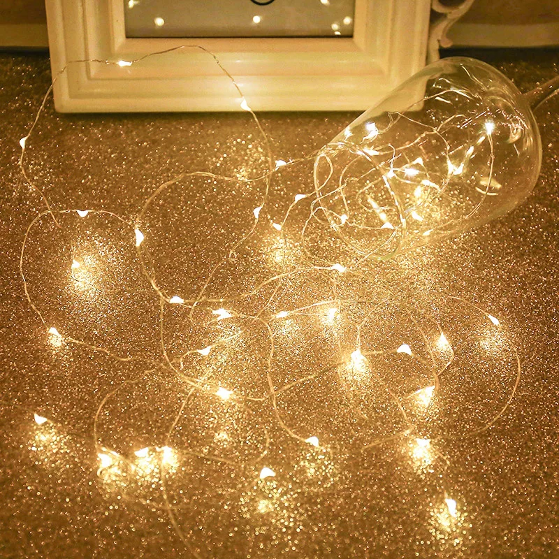 2M 5M 10M USB LED фотодержатель переходный огонь Фей на улице батарея операция венок рождество орнамент вечеринка свадьба рождество
