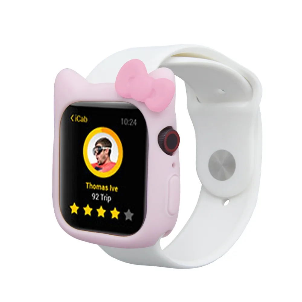 Чехол Serilabee KIT TY CAT для apple watch 4 5/3/2/1 40 мм 44 мм милый защитный силиконовый чехол s для iwatch series 4 5/3/2/1