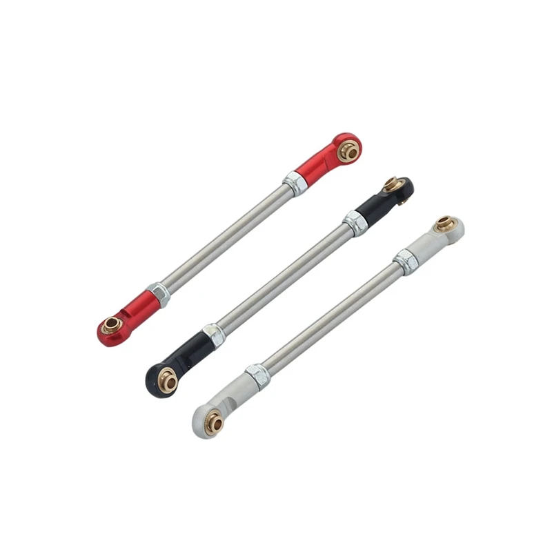 

2Pcs Adjustable Steering Link Rod Metal Rod End for 1/10 RC Crawler Car Axial Capra 1.9 UTB AXI03004 Parts
