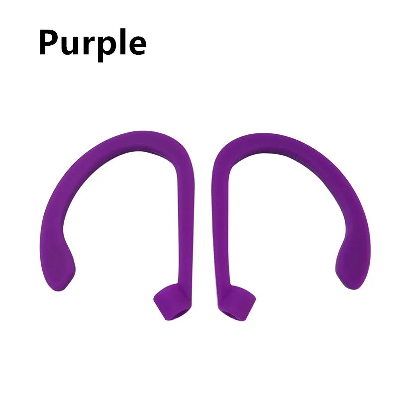 purple Защитный держатель безопасности для наушников, крючки для Apple Airpods 2, беспроводной держатель для наушников, держатель для наушников, спортивный, анти-потеря, ушной крючок - Цвет: purple