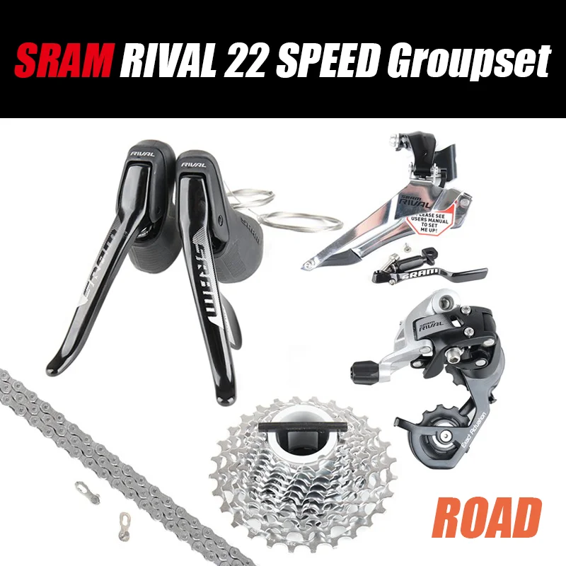 

SRAM RIVAL 22 2X1 1 скоростной шоссейный велосипед комплект переключения передач передний переключатель задний переключатель механические перекл...