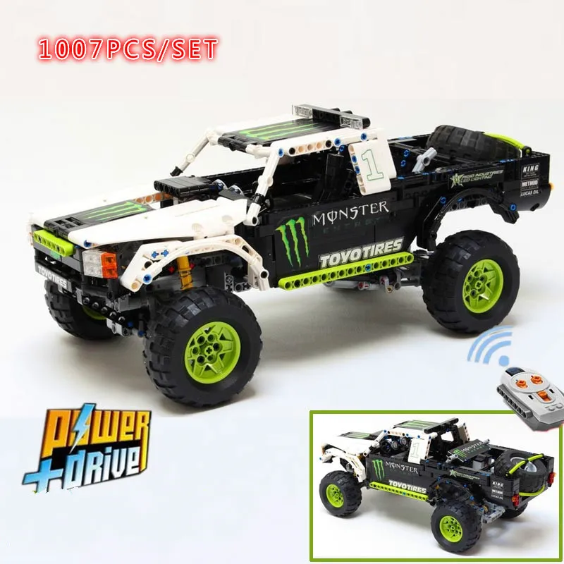 Новая Энергия Recoil Baja Truck Power Function Fit Technic строительные блоки для детей игрушки