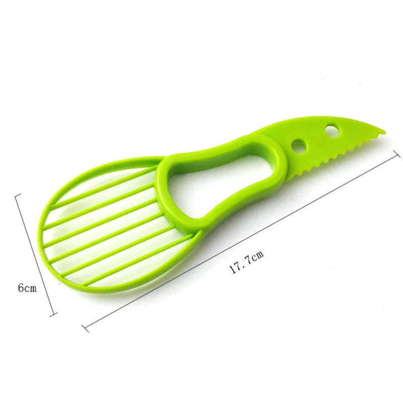 

1PC 3 In 1 Avocado Slicer Shea Corer Butter Fruit Peeler Cutter Pulp Separator Plastic Knife Kitchen Vegetable Fruit Tools