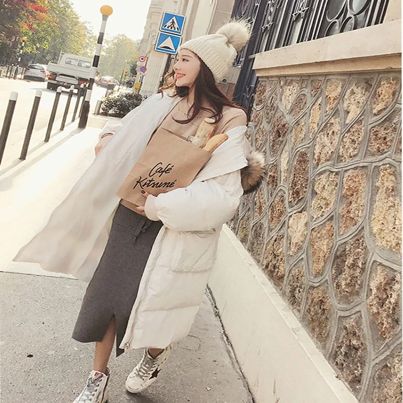 2019 New Autumn winter Medium length Women parka Warm Outwear Coats Jackets Solid zipper Thickening Female Fashion Cotton