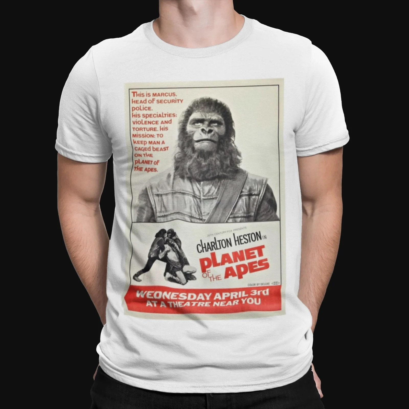

Planet Of The Apes Original 1968 T-Shirt Classic Movie Film Retro Tee Monkey