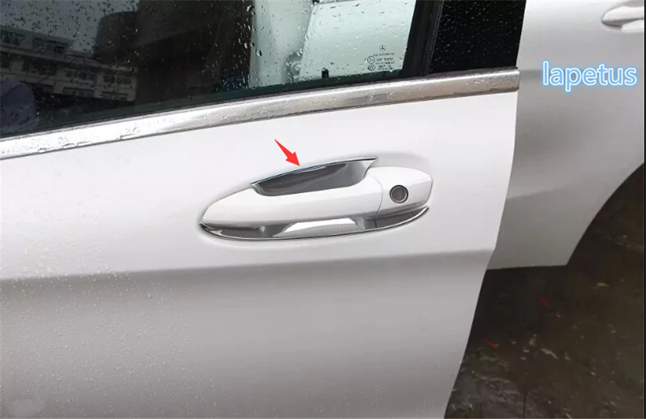 Lapetus Exterior Refit Kit Fit For Mercedes-Benz GLA X156 200 220- ABS Chrome Door Pull Handle Grip+ Bowl Cover Trim