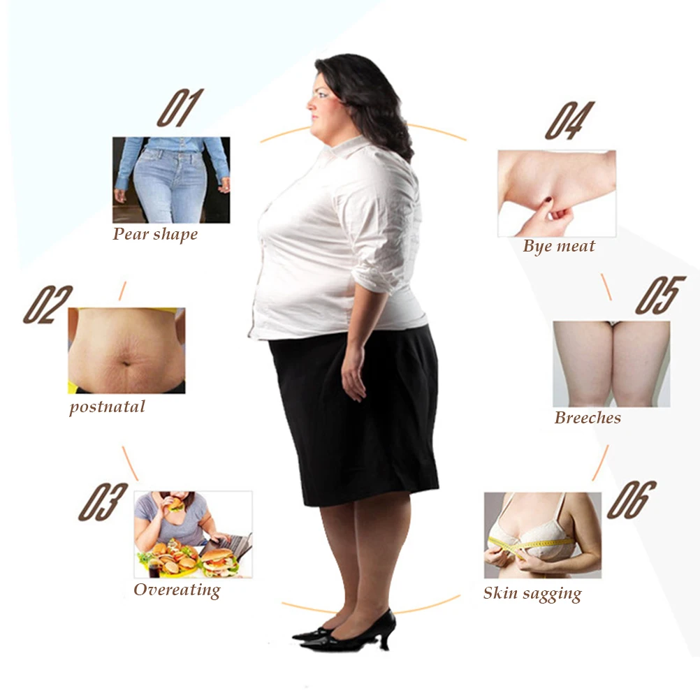 Koop 6 In 1 Ultrasone Elektrische EMS Ion Facial Massager Body Afslanken Machine Vet Verwijderen Gewichtsverlies Body Massage Apparaat Relief Pijn