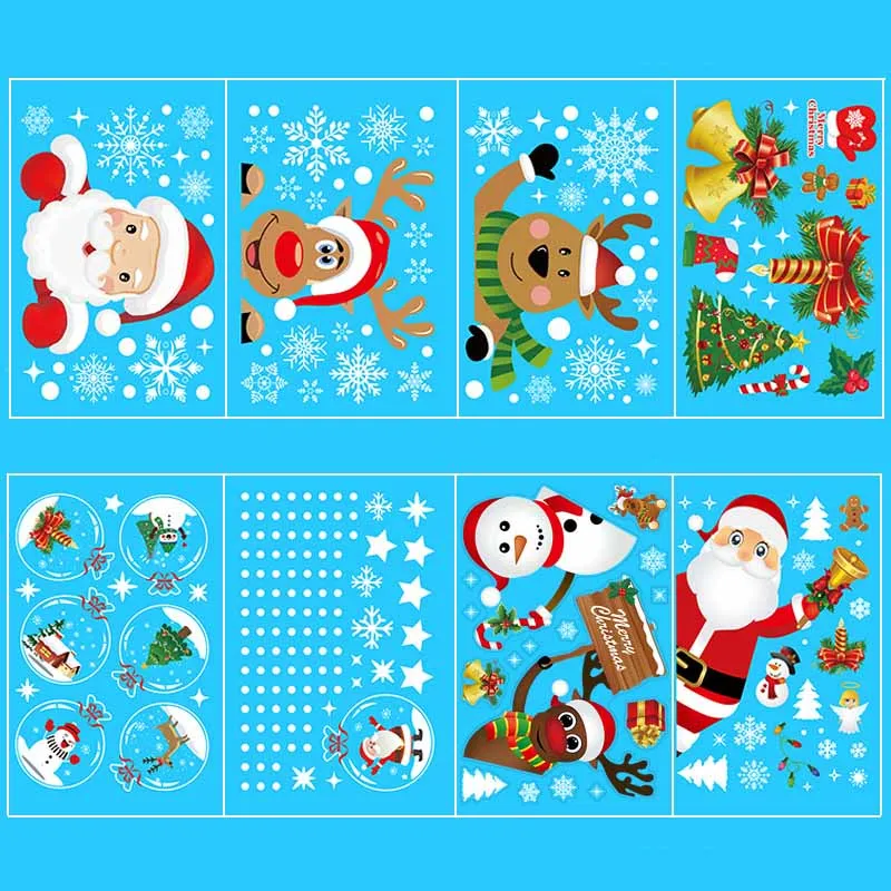 

New Year 2022 Christmas Wall Window Stickers Christmas Decals Decoration For Home Merry Christmas Ornaments Xmas Navidad
