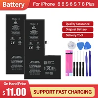 original battery for iphone 6 6s 6 s 7 8 plus original high capacity bateria replacement batterie for iphone x xs max xr 7p 8p