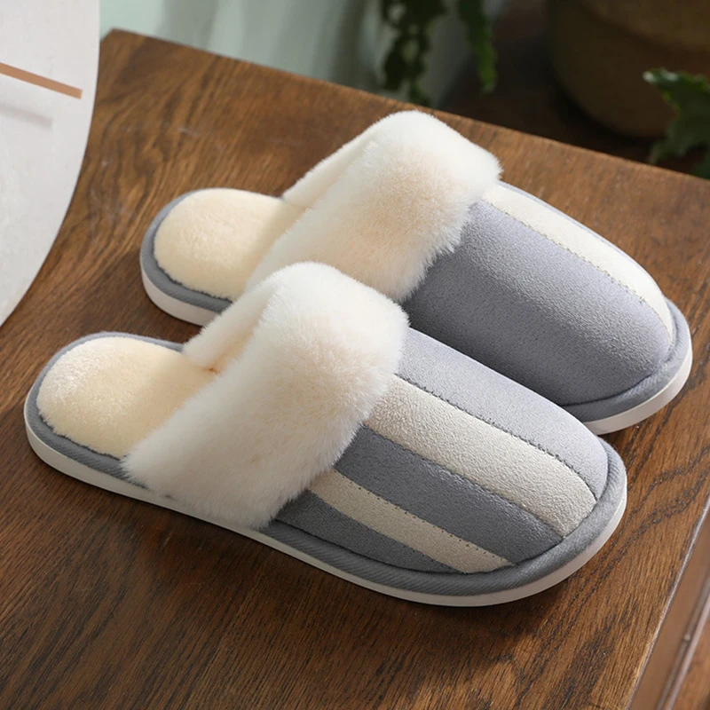 Мужские тапочки Замшевые плюшевые Бархатные Меховые домашние Мягкие на