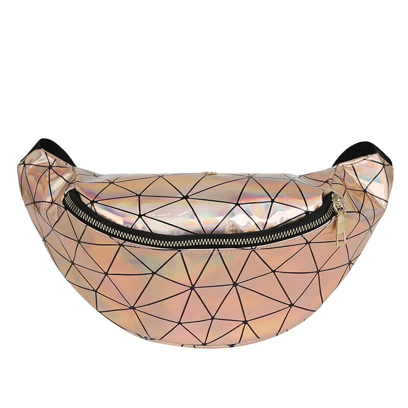 B Waist pack Новая Женская поясная сумка кожаная поясная сумка, лазерные банановые сумки, модная сумка для бедер, Женская Высокая емкость, для детей, сумки через плечо - Цвет: B Waist pack
