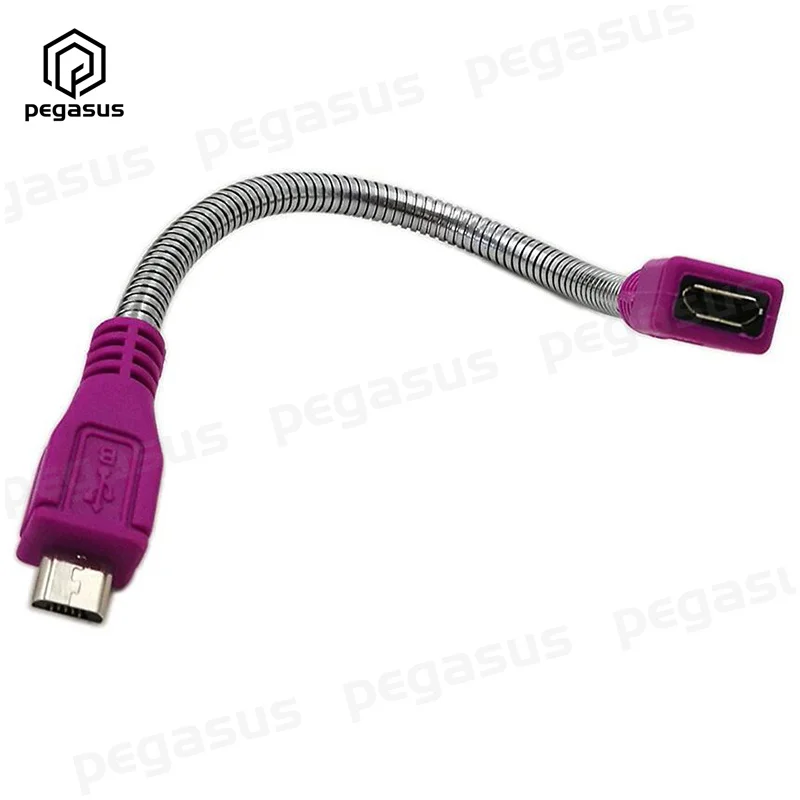 usb 2 0 micro male plug to micro female jack extension flexible metal stand cable 15cm free global shipping