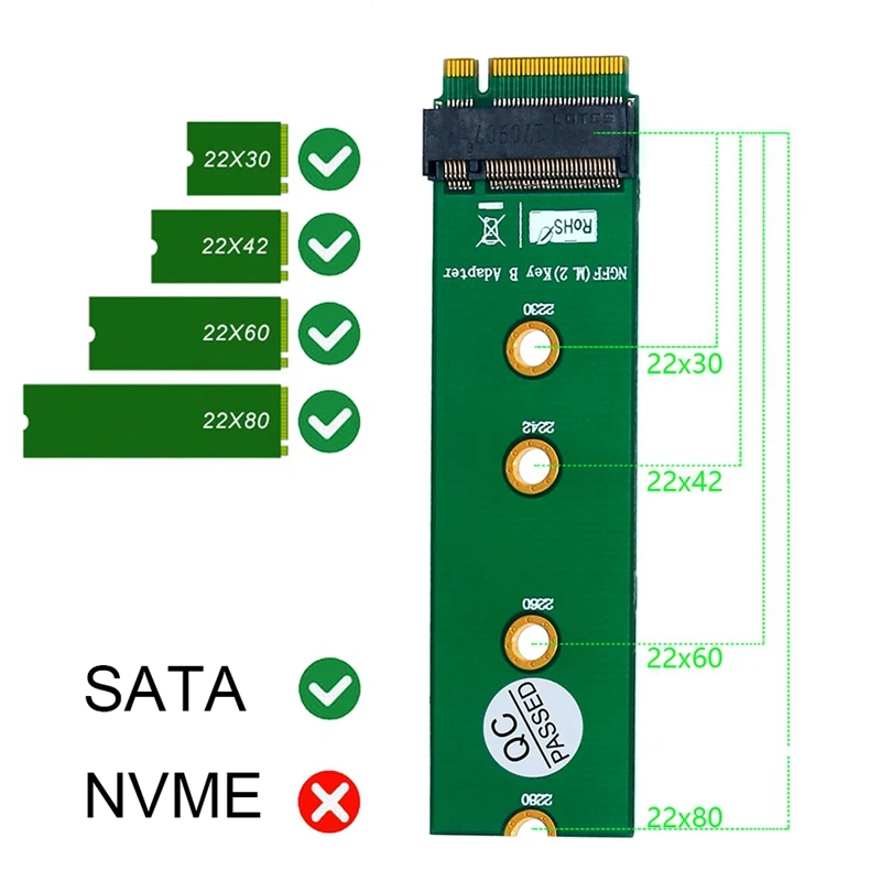 M.2 NGFF ключ B к клавише адаптер Ssd разъем адаптера M2 SSD для компьютера | Компьютеры и