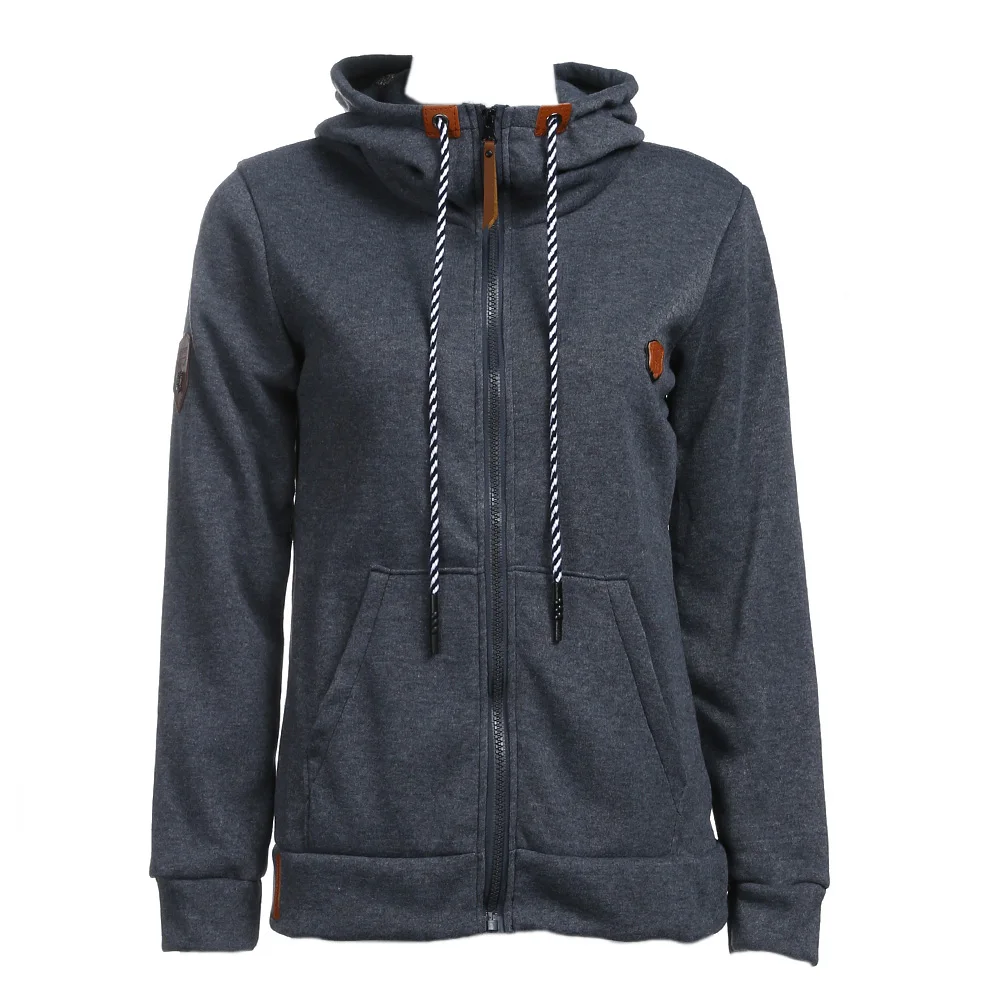 Европейский с капюшоном флисовая соломенная веревка длинным рукавом карман