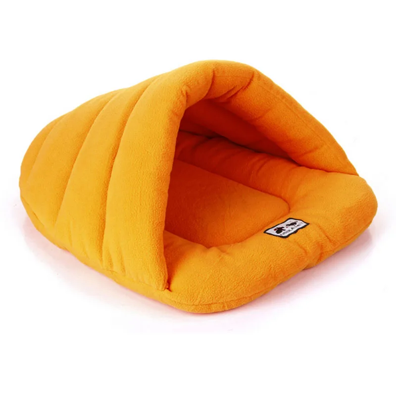 Теплые флисовые кровати для собак домашние тапочки домик домашних животных
