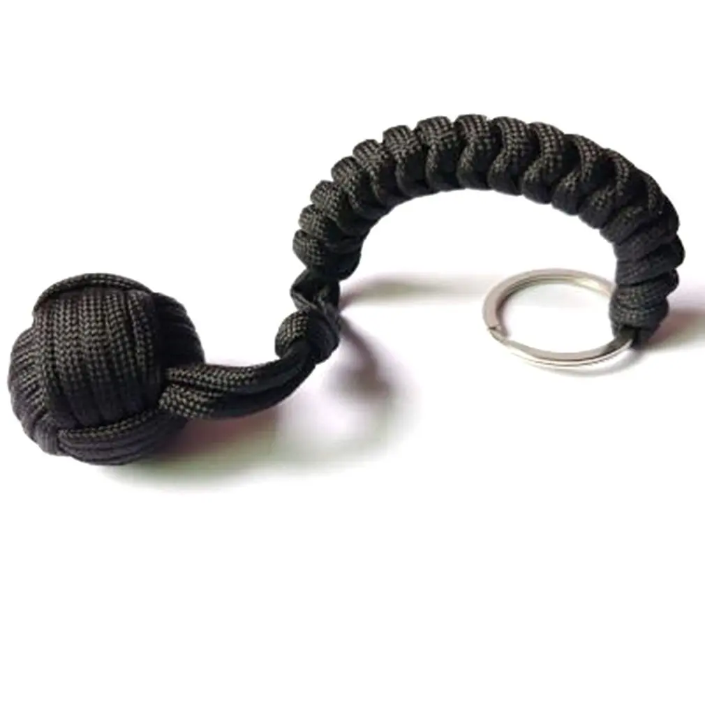 

Outdoor Sports Equipment Monkey Fist Round Umbrella Rope Key Ring Pendant 7 Core Self-defense Ball Key Accessories Crafts