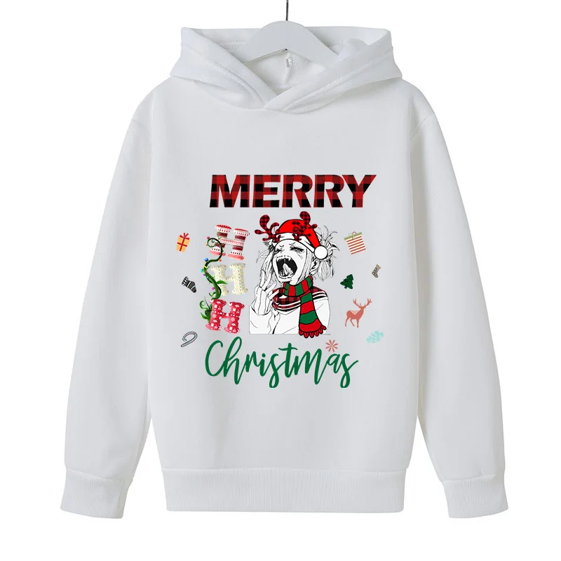 

My Hero Academia Kids Anime Himiko Toga Hoodie Kids Baby Boy Clothes Tops Children Hooded Christmas sweatshirts Hoodies Girls