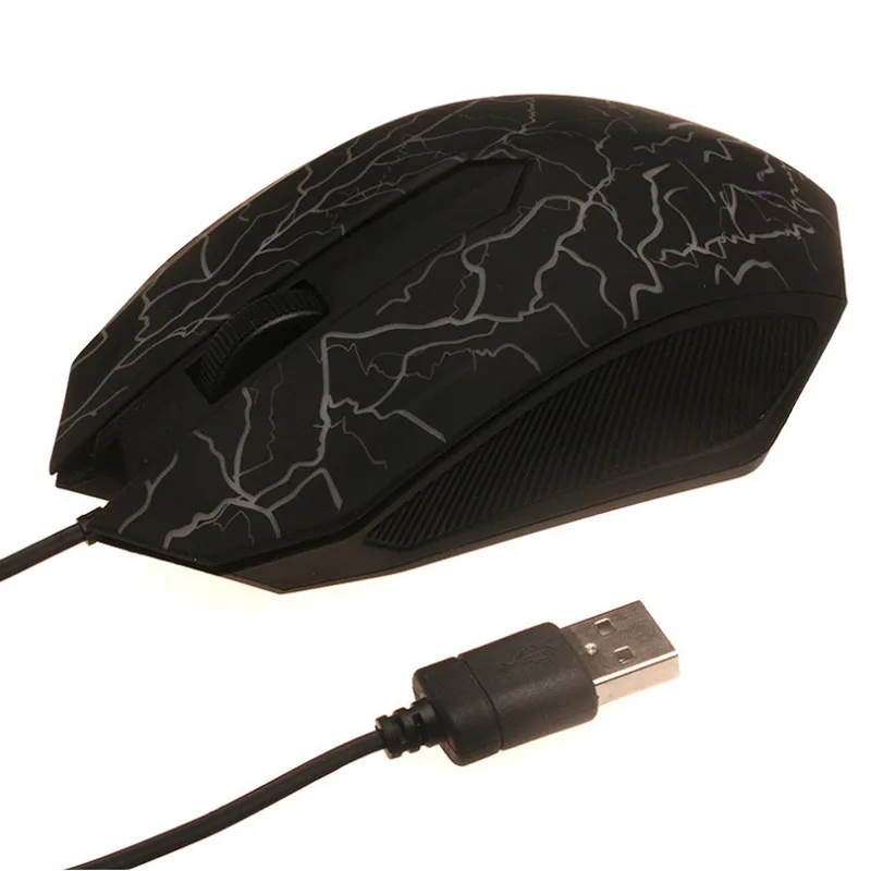 

Проводная игровая мышь 3200DPI, светодиодная оптическая 3D USB профессиональная геймерская компьютерная мышь для ПК, детской компьютерной мыши
