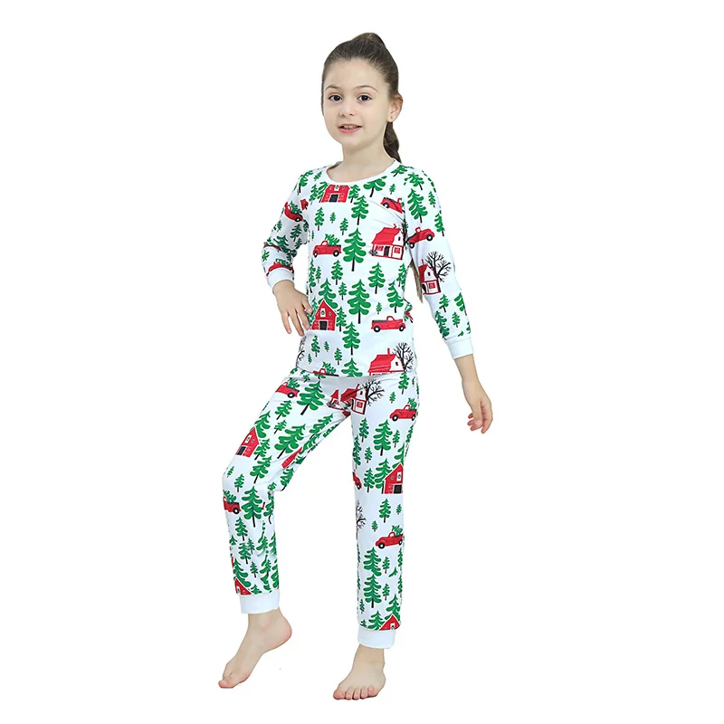 

Kaiya Angle Christmas Children Clothes Winter Printed Baby Girls' Clothing Sets Silk Milk Material Tights and Leggings Suits