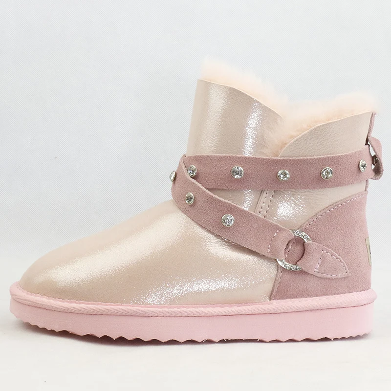 Ботинки женские зимние из натуральной овечьей кожи 100% натуральный мех с