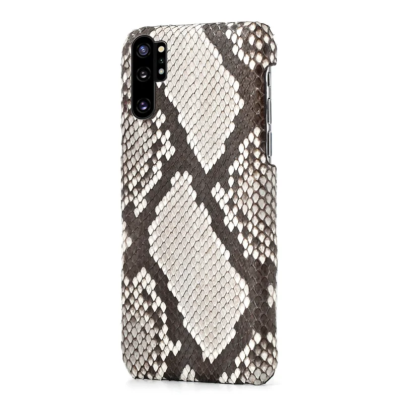 Чехол из натуральной кожи питона для samsung note 10 plus чехол + противоударный Galaxy
