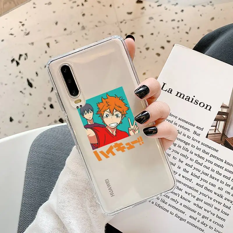 

Haikyuu Hinata attacks Phone Cases Transparent for Samsung A71 S9 10 20 HUAWEI p30 40 honor 10i 8x xiaomi note 8 Pro 10t 11
