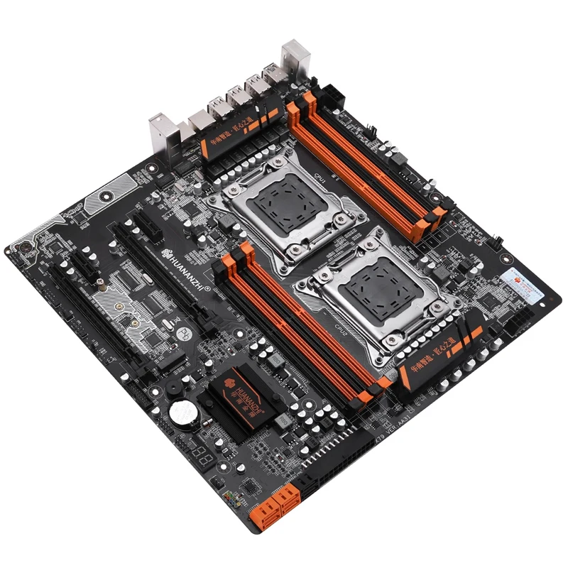 HUANANZHI X79 8D CPU LGA2011 LGA 2011 материнская плата с двойным процессором DDR3 подходит для